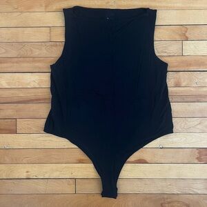 A New Day | Black Sleeveless Bodysuit